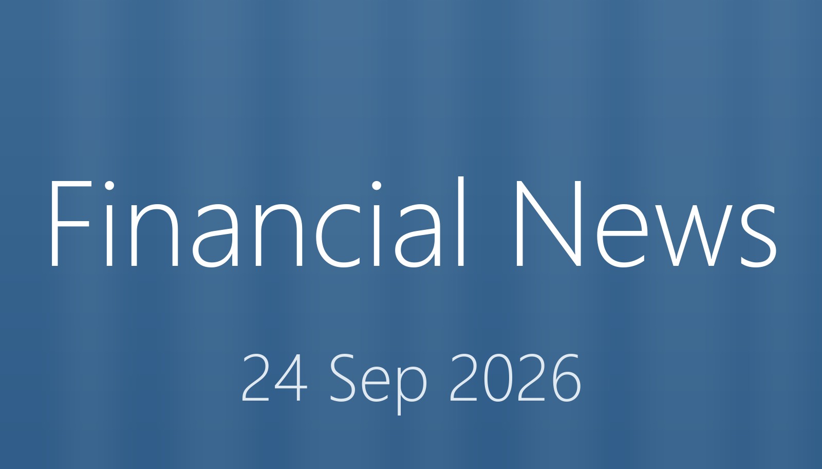 Financial News 24 Sep 2026 おだログ